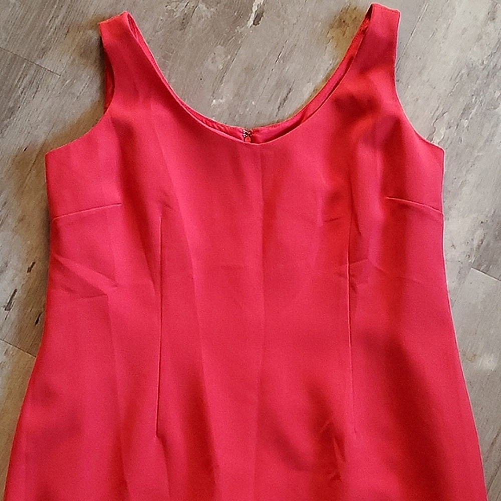 Albert Nipon Pink Sleeveless Dress